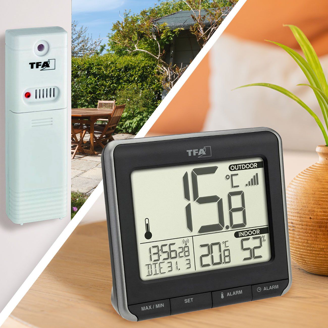 Altro per la casa: Funk-Thermometer mit Aussensensor – Nuovo e nell'imballaggio originale da Giubiasco venduto da softmail