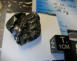 19,4 g Sikhote Alin Meteorit IIB  +  Briefmarke UDSSR