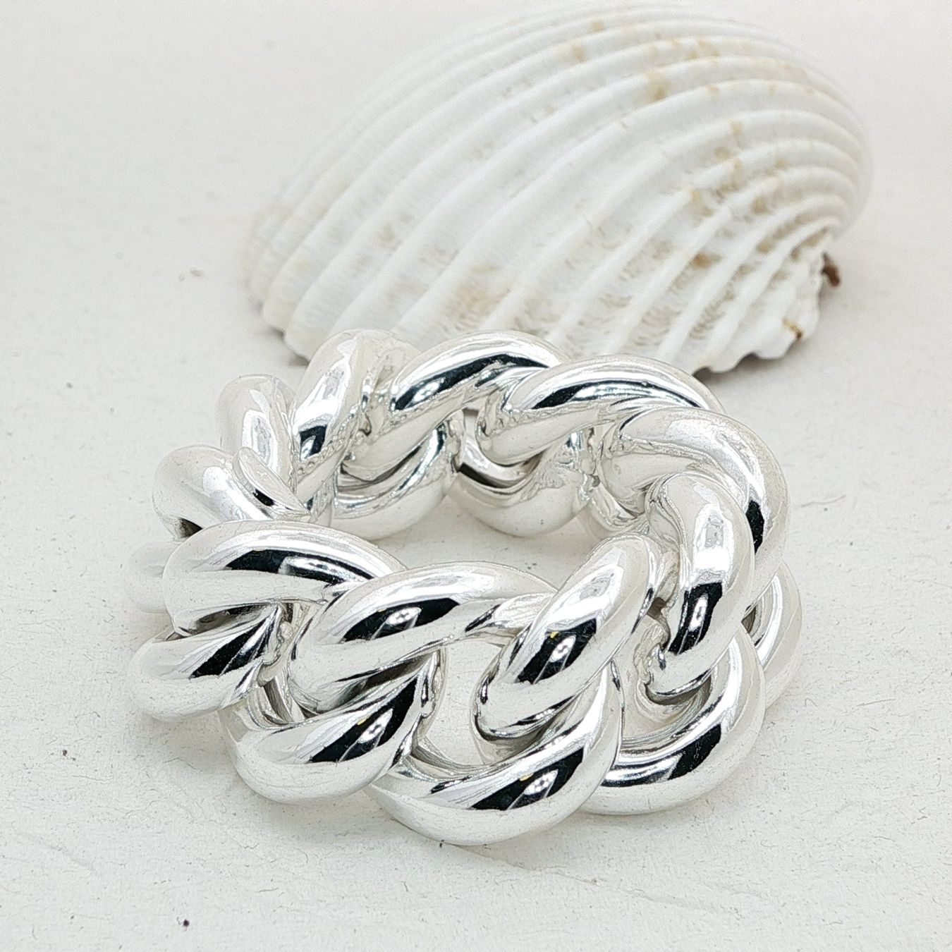 Olga Ribler Anelli: Statement Ketten Ring flexibel Grösse 68 - 70 – Nuovo (secondo la descrizione) da Luzern venduto da Schmuckoutlet 3