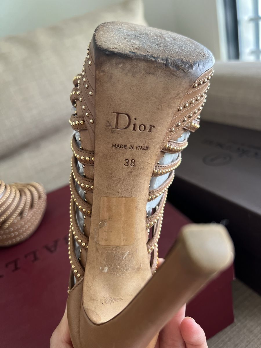 Dior Scarpe da donna: Dior studded leather caged platform heels size 38 – Nuovo (secondo la descrizione) da Corsier GE venduto da Karol_save_planet 5