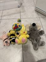 Stofftiere Set 5 Plüschtiere verschiedene