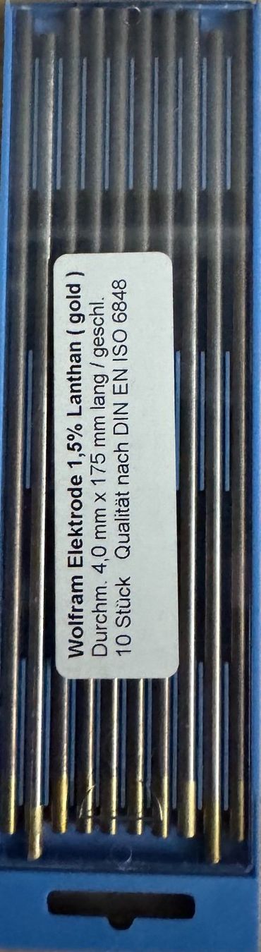 Saldatori: WIG-Wolframelektroden WL-15 gold, verschiedene Durchmesser – Nuovo e nell'imballaggio originale da Thayngen venduto da bvo_q7hw 3