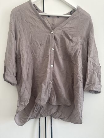 Elegante Damenbluse Gr. 36 mit Rückenausschnitt