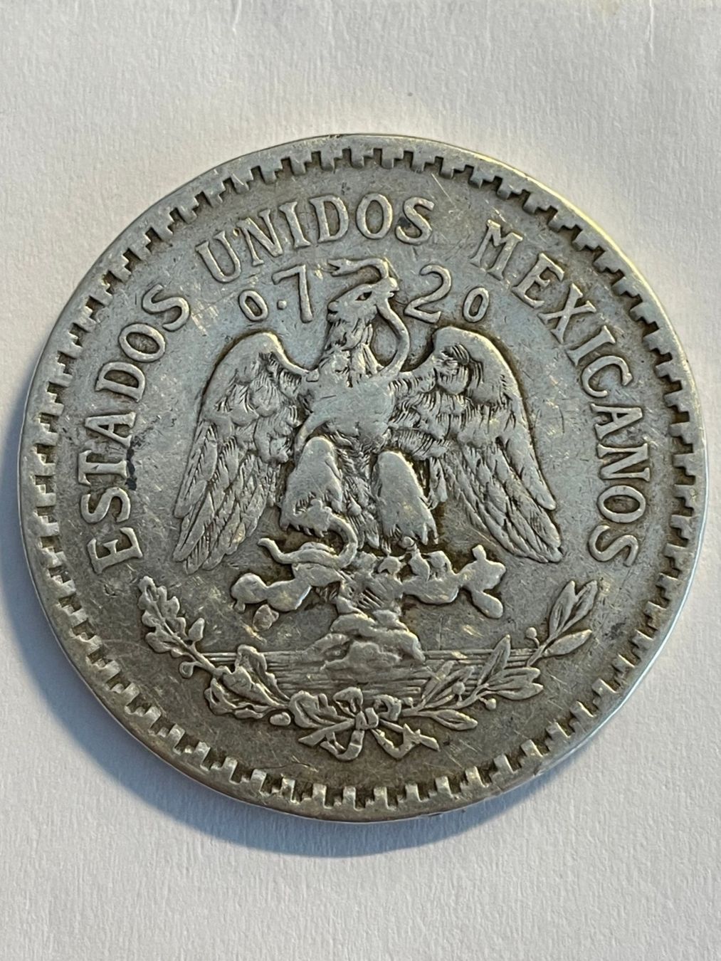 Tutti le monete: (27) 1 Peso Mexiko 1925 – Usato da Aesch BL venduto da masmusgo 1
