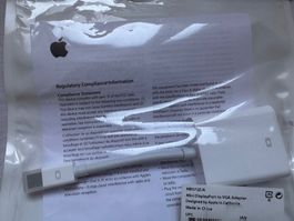 Apple Mini DisplayPort auf VGA Adapter NEU