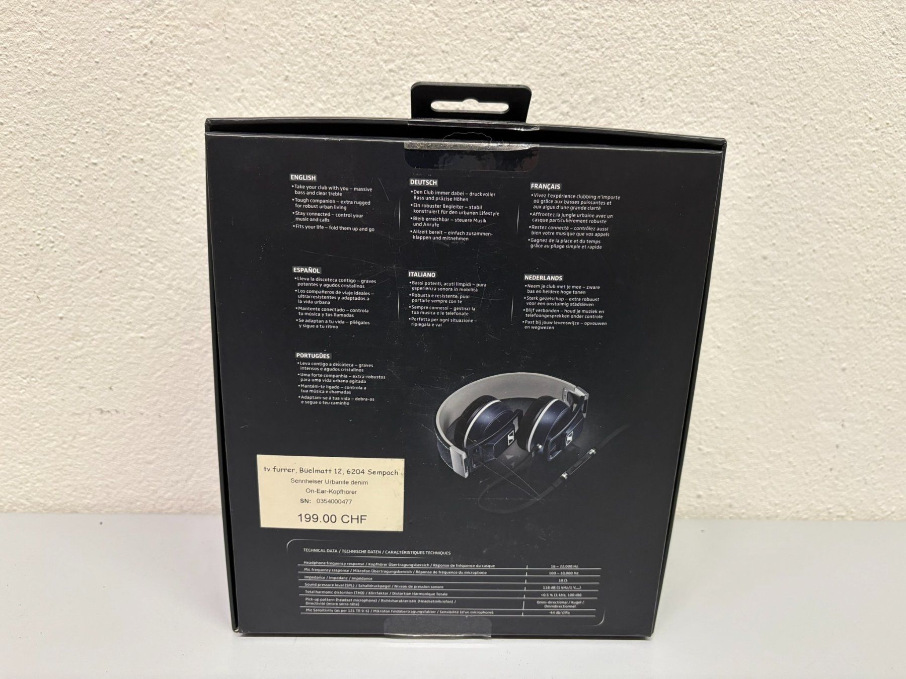 Sennheiser Cuffie: Sennheiser Urbanite denim On-Ear-Kopfhörer – Nuovo (secondo la descrizione) da Hochdorf venduto da av-electronics 7