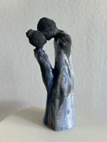 Raku Keramik Liebespaar Figur "Zärtlichkeit" ￼Unikat