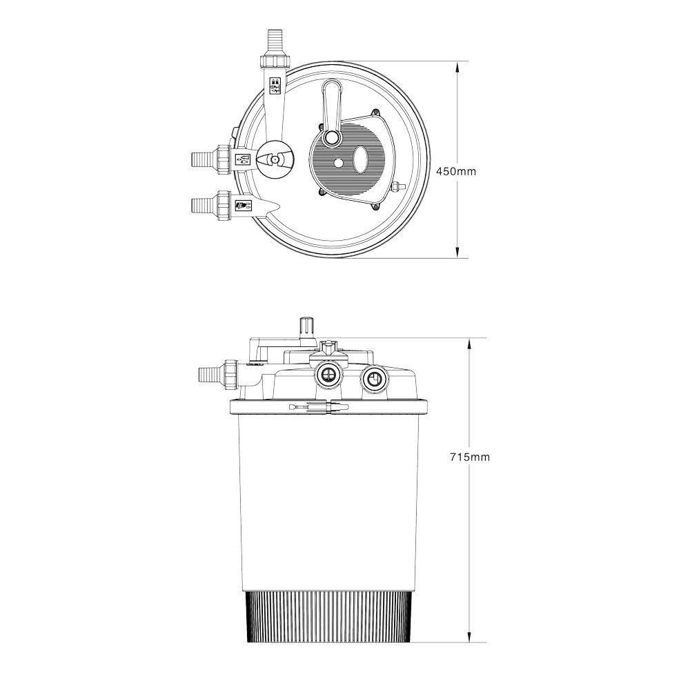 Stagni & Fontane ornamentali: SunSun CPF-30000 Druckteichfilter UVC 55 – Nuovo e nell'imballaggio originale da Bottighofen venduto da zaap 7
