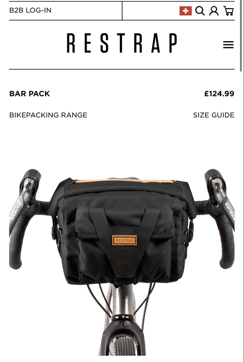 Borse: Restrap Lenkertasche Bar Pack für Bikepacking oder Touring – Usato da Männedorf venduto da Carlito