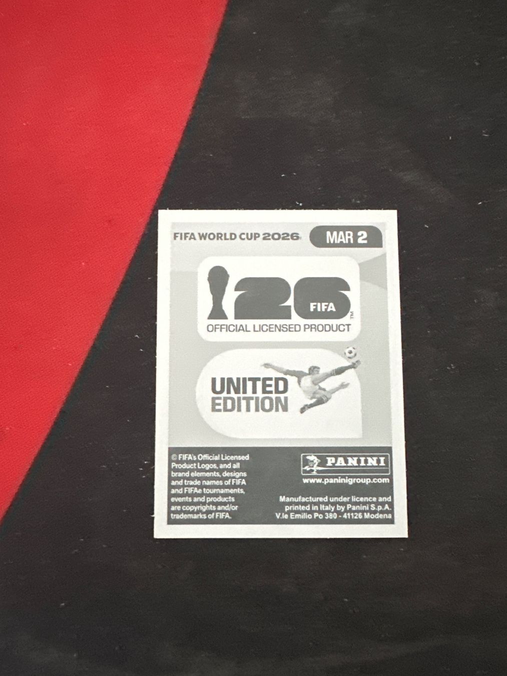 Panini Carte collezionabili: Panini FIFA WM 2026 Sticker - MAR 2 – Usato da Sulz AG venduto da DealWerk 1