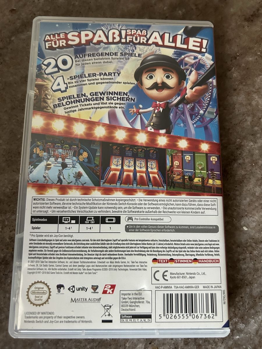 Spiele: Nintendo Switch Carnival Games neuwertig – Gebraucht aus möhlin von Caja1 1