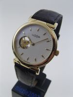 Ungetragene, neue Luxor Depose Uhr mit offener Unruhe