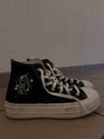 Converse High Top schwarz mit Stickerei ✨