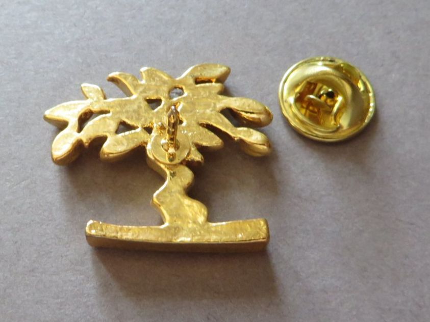 Placchette & Badge: PIN, BAUM SCHMUCKPIN, goldfarben – Usato da Neuhausen venduto da luckimucki 1