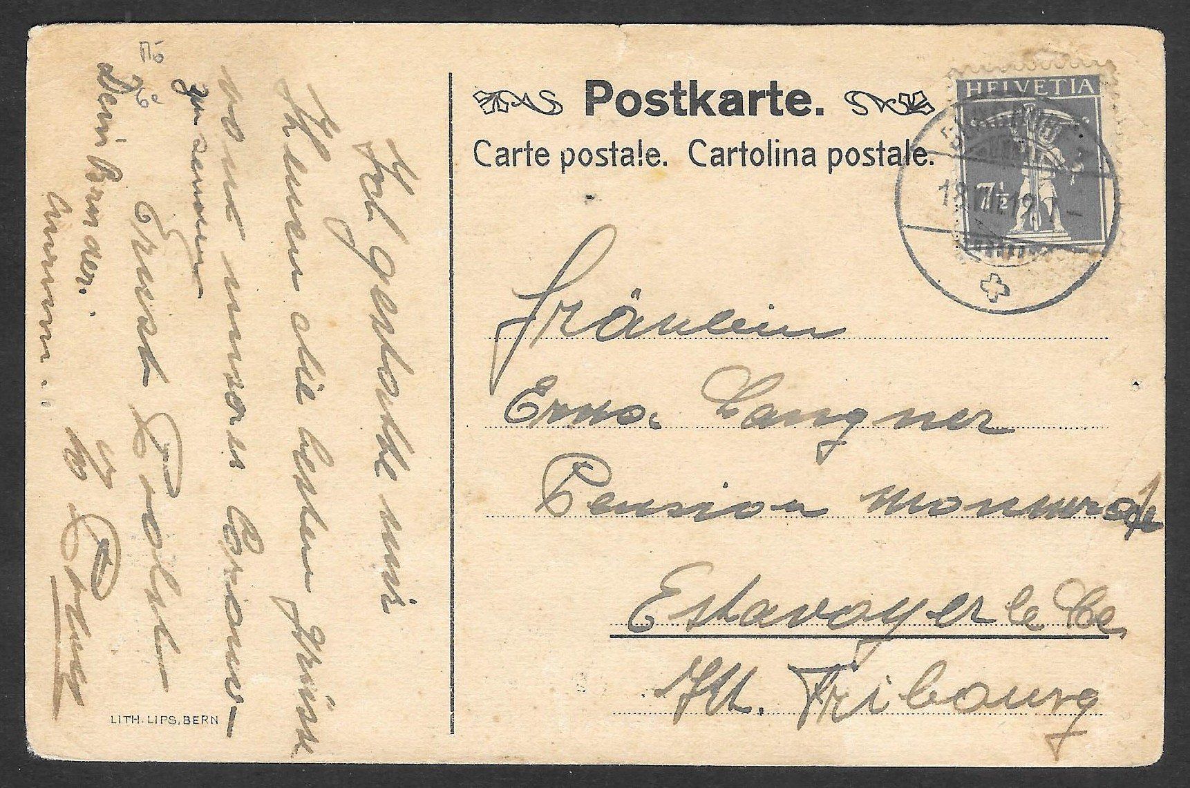 Cartoline postali: Studentenverbindung Zähringia Bernensis – Usato da Olten venduto da clotaldi 1