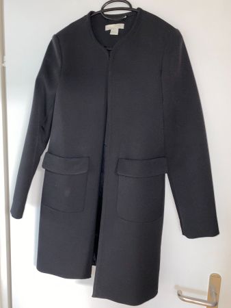Eleganter Business Mantel Schwarz XS H&M Frühlingsmantel