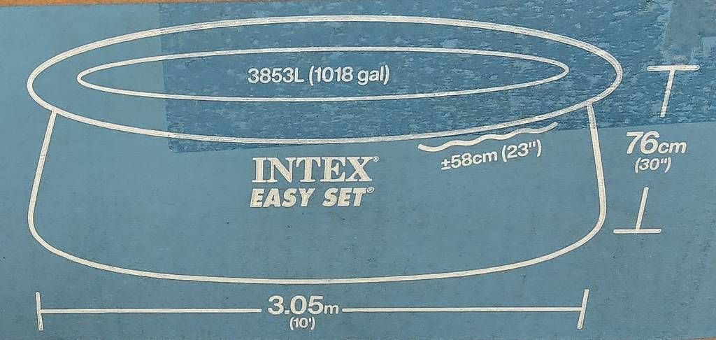 Schwimmbad: Intex Easy Set Pool, Bodenplane, Abdeckung – Gebraucht aus Wigoltingen von lumpich 3