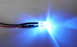 lot de 5 x Led 12v 3mm Bleu (d)