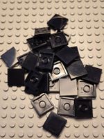 Lego 20x Fliesen 2x2 (3068) schwarz-gebraucht