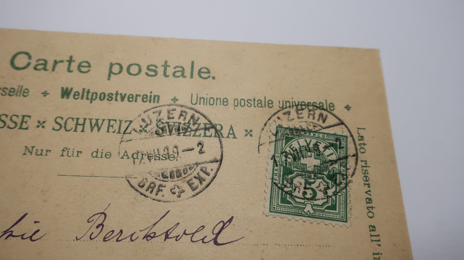 Ansichtskarten: Gruss vom Faulhorn  1899 – Gebraucht aus Cormoret von Pascalll2001 7