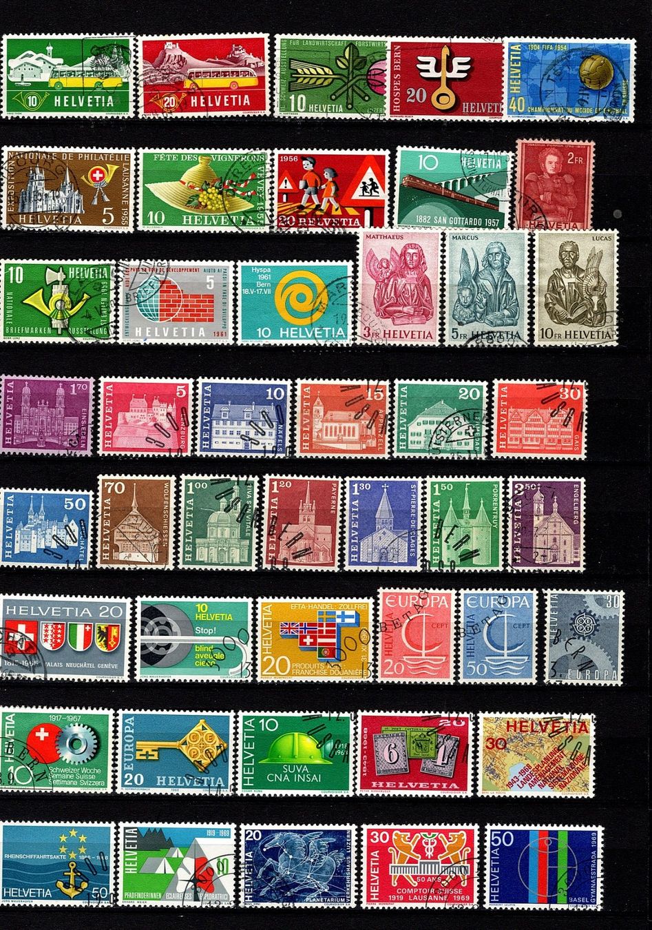 Alle Briefmarken: Sammlung Schweiz (842) – Gebraucht aus Burgdorf von blinky01 2