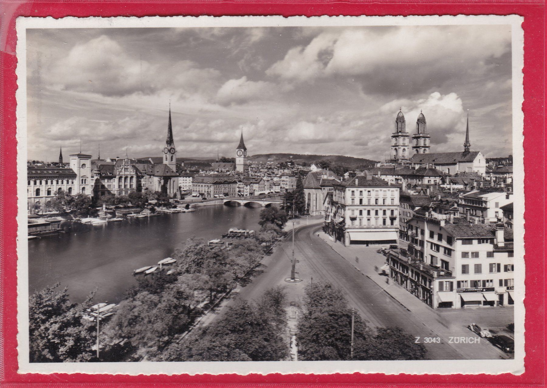 Ansichtskarten: ZÜRICH, 12.7.1937 – Gebraucht aus Oberrieden von Gebirgsstelze