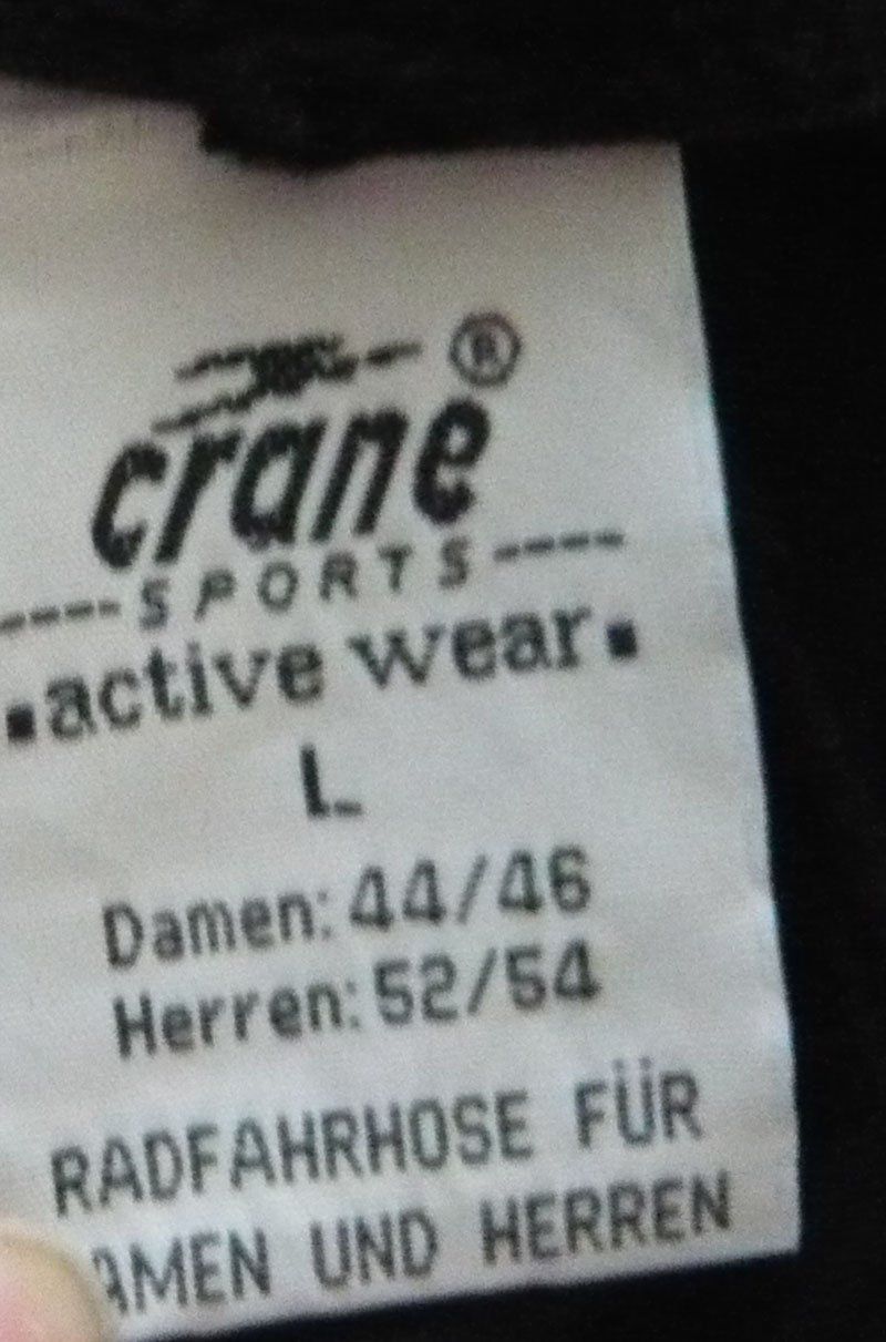 Hosen: Velohose unisex, Gr L – Gebraucht aus Ruggell von Btt 1