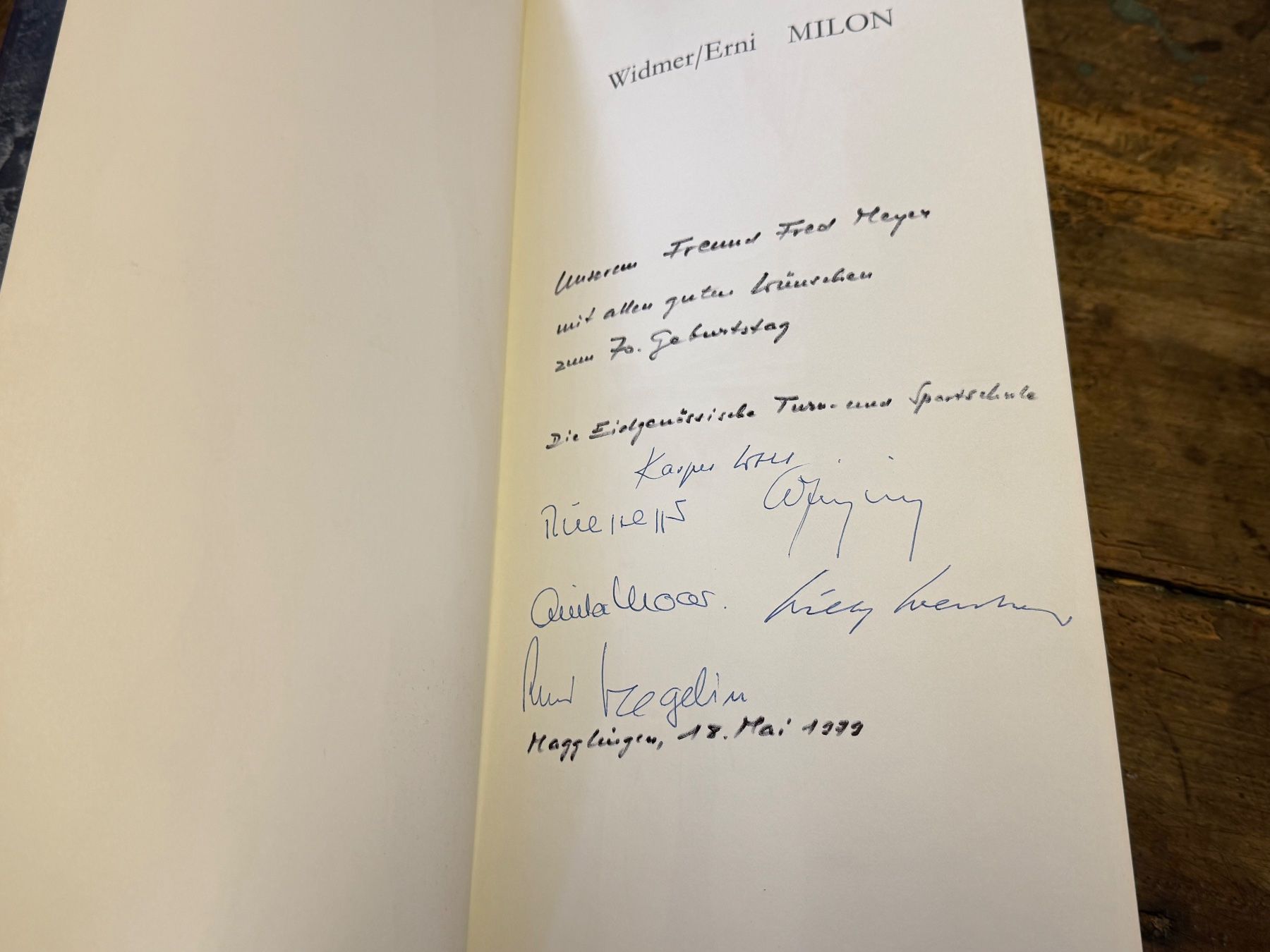 Libri: ERNI Hans / Widmer Sigmund MILON – Usato da Bern venduto da Jwpm66 2