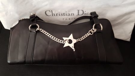 Christian Dior classic leder Tasche mit Diorpass.