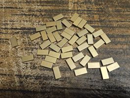 lego 3069 lot de 45 pièces Metallic Gold Tile 1 x 2