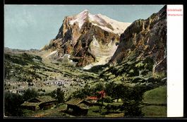 Grindelwald, Ortsansicht mit Blick auf d