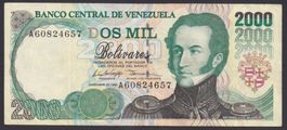 Venezuela 2000 Bolivares 1995