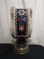 Kuhglocke Berger Giesserei mit Riemen Edelweiss Motiv