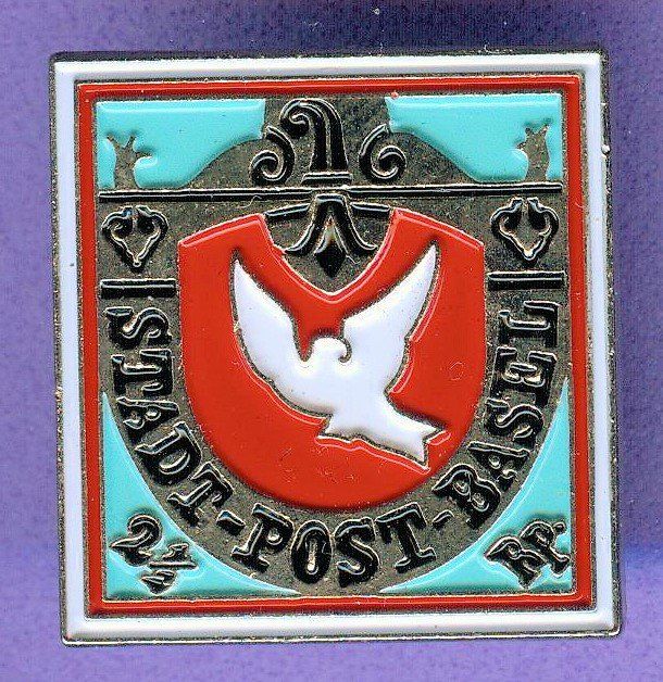 Placchette & Badge: PTT  Stadt-Post-Basel  Baslertübli – Usato da Winterthur venduto da Sammleroase