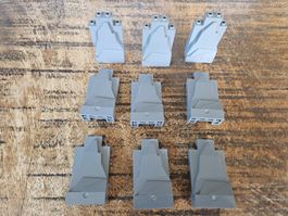 lego 47847 lot de 9 pièces Dark Bluish Gray Rock Panel