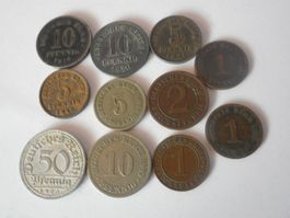 Lot Münzen Deutsches Reich uralt