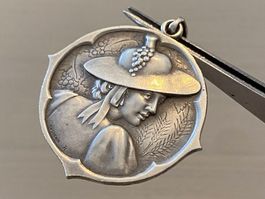 Schweizer Silber-Medaillenanhänger - Huguenin🇨🇭🇨🇭🇨🇭