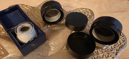 Set mit 3 alten Vintage Optiker Linsen in Orginalverpackung