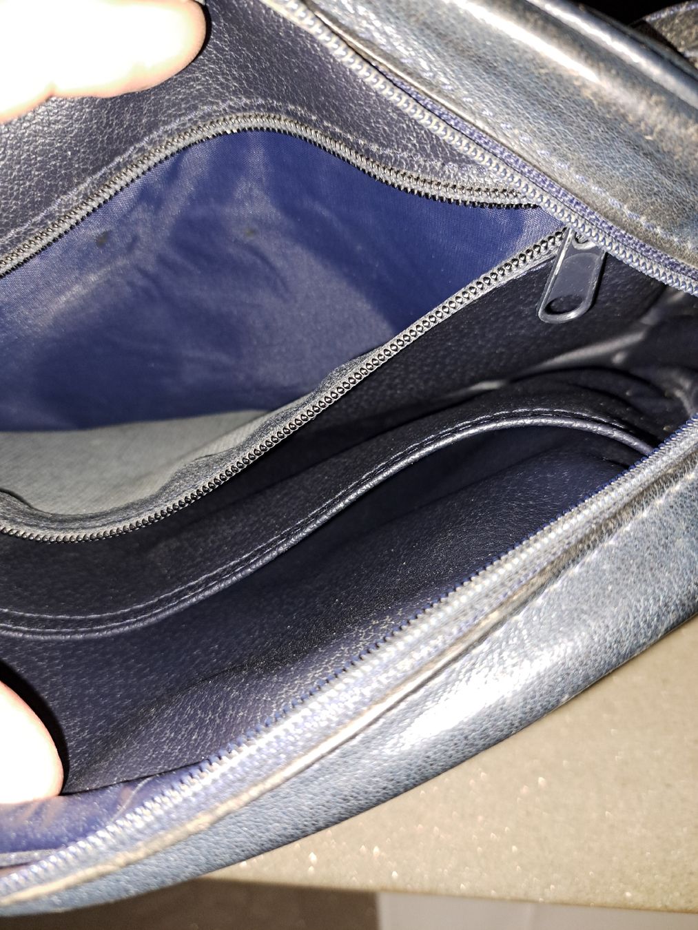 Longchamp Sacs femmes: Longchamp Ledertasche, dunkelblau - Vintage  – D'occasion à Kölliken par Upcycling-by-Mc-TAM 7