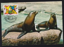 Maximumkarte: 125 Jahre Zoologischer Garten Basel 1999