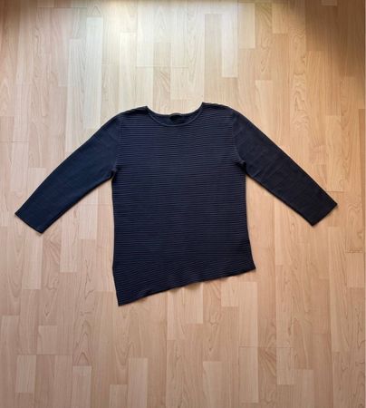 OSKA Asymmetric Ribbed Long-Sleeve Top