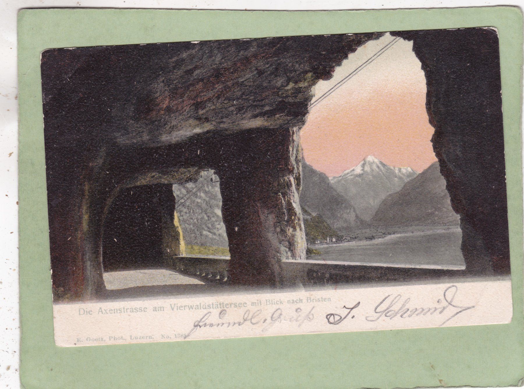 Cartoline postali: Axenstrasse 1904 – Usato da Herisau venduto da Lisegrat2008