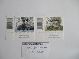 Voll Ort Ersttagsstempel 6440 Brunnen