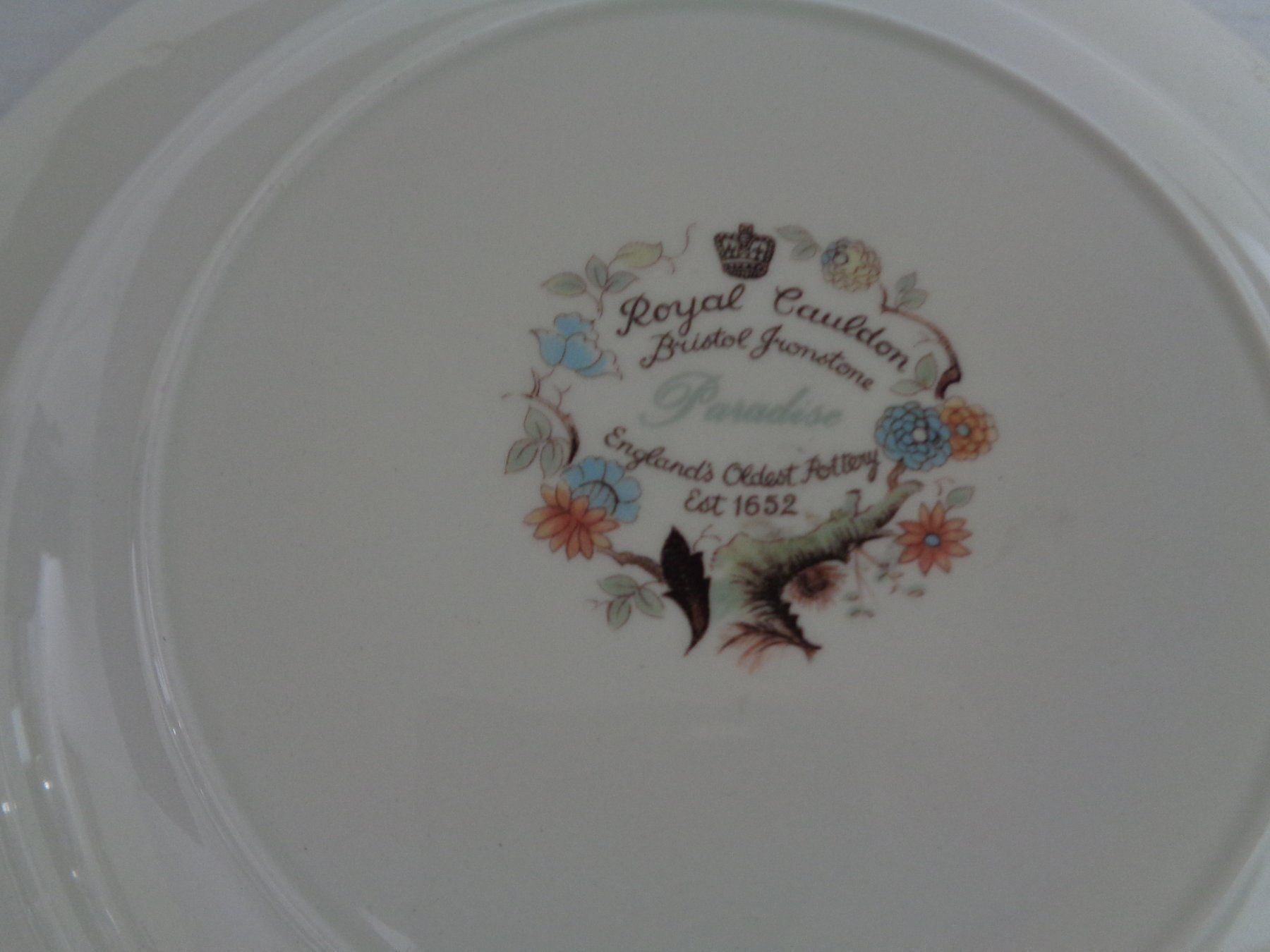 Teller: 3 Dessertteller Royal Cauldon - Pottery – Gebraucht aus Chur von omonia 4