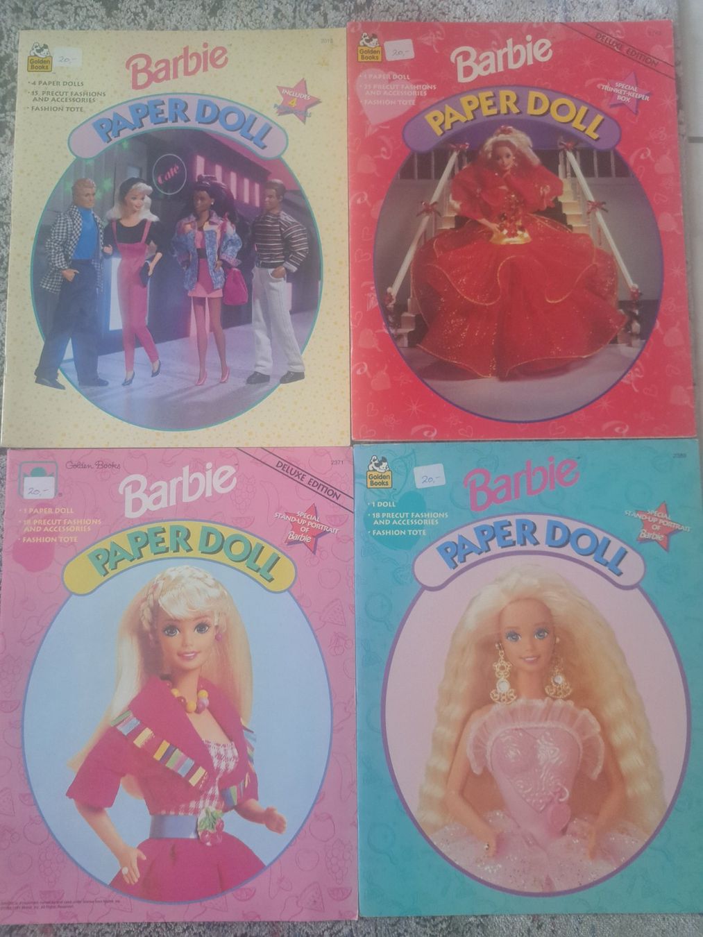 Bambole: 4x Barbie Papier Doll – Nuovo e nell'imballaggio originale da Saas Grund venduto da IvanaXY