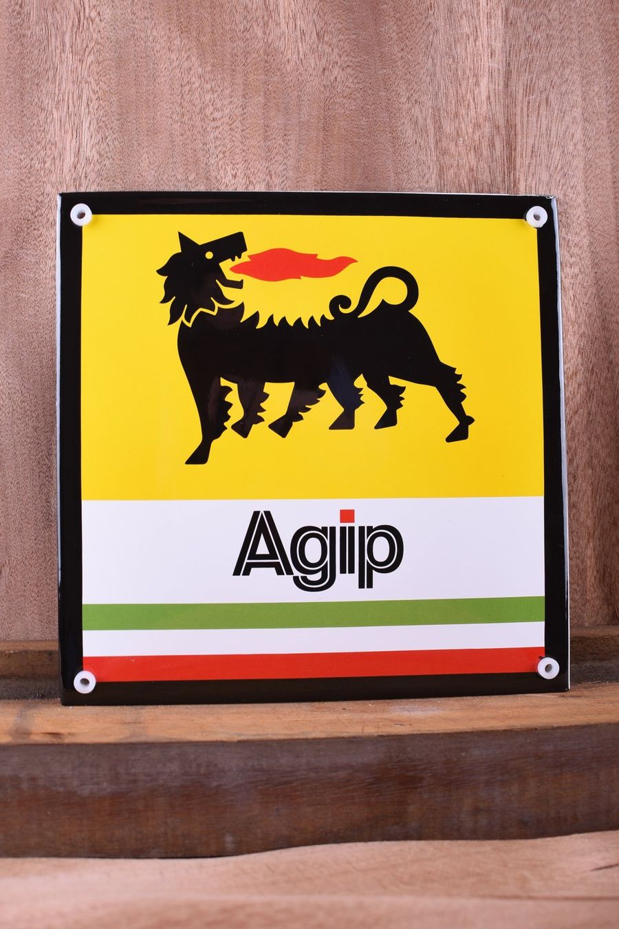 Insegne: Emaille-schild Agip 20cm x 20cm – Usato da Wallenwil venduto da Md111