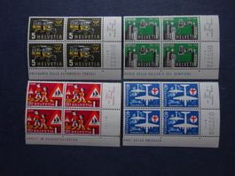 1956 Z-Nr. 324 - 327 4er Block postfrisch**  SBK2026 38.00