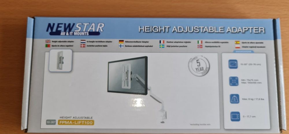 Newstar Braccio Monitor Lcd Black 5 Movimenti Lunghezza 434mm