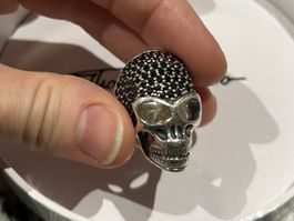 Thomas Sabo Totenkopf Ring 💀✨mit schwarzem Zirkonia-Pavé 🖤