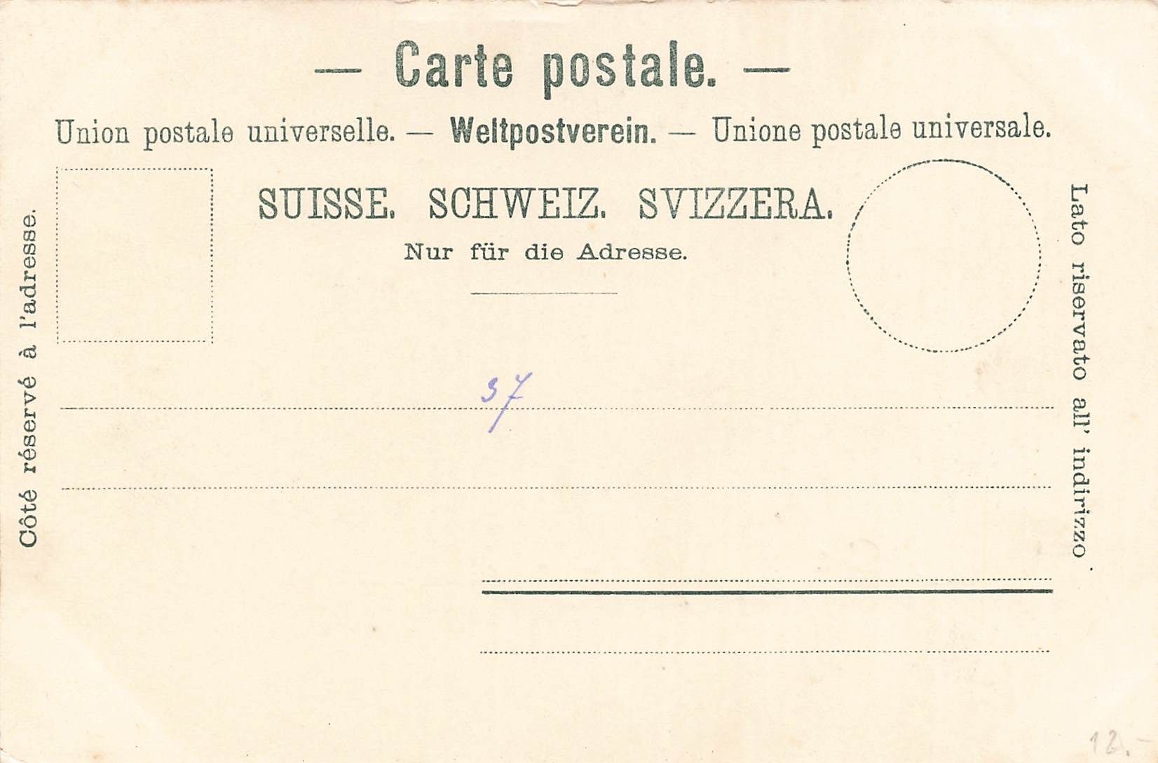 Ansichtskarten: Rheinfall Litho – Gebraucht aus Biasca von Blenio71 1
